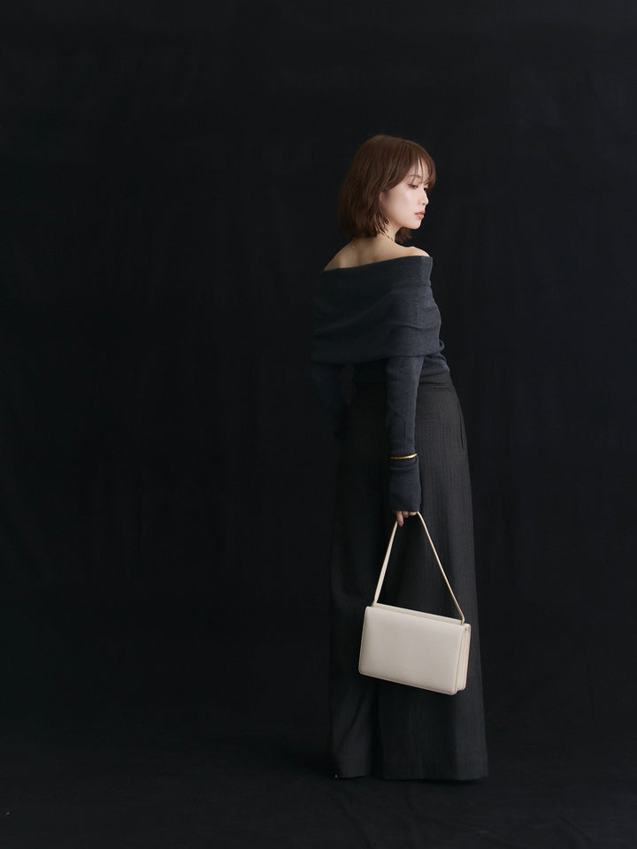 【Allure】[SET]オフショルニットトップス+オフショルニットトップス(2set)