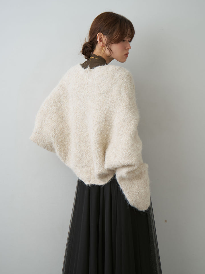 [預購] Bouclé Bolero 開襟衫 / 米色