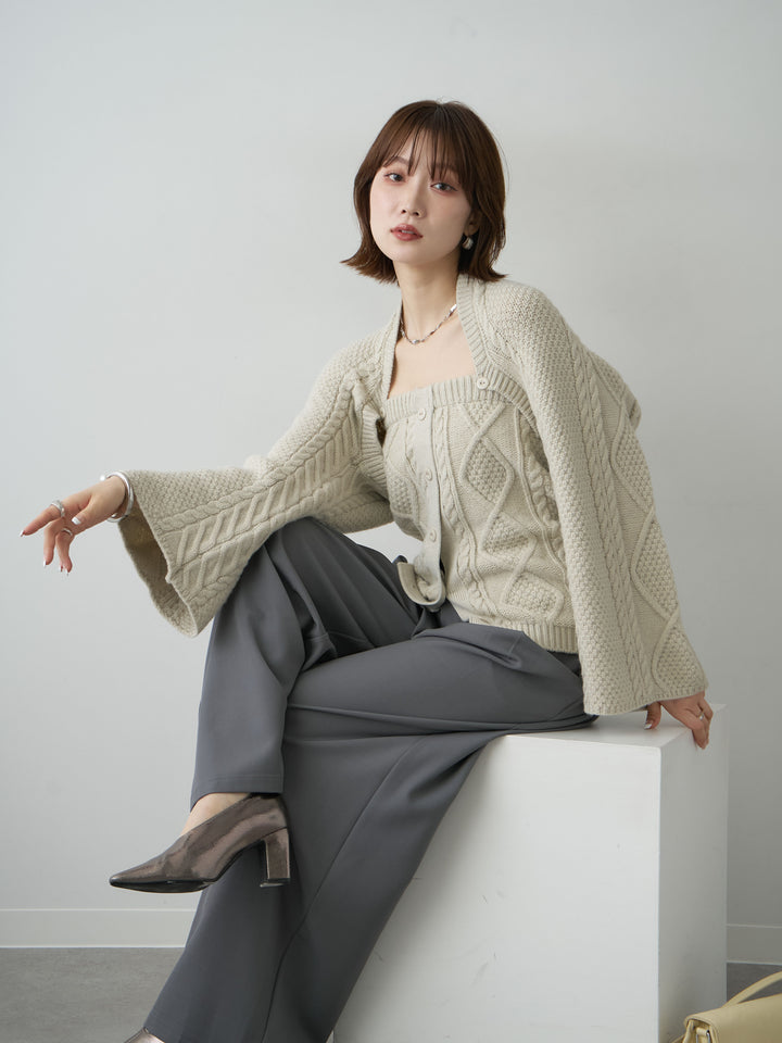 [SET]ケーブルベアトップ＆ボレロSET UP(2SET)+ケーブルベアトップ＆ボレロSET UP(2SET)(2set)