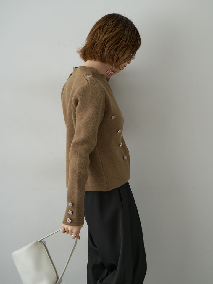 [予約]ナポレオンニットジャケット/beige