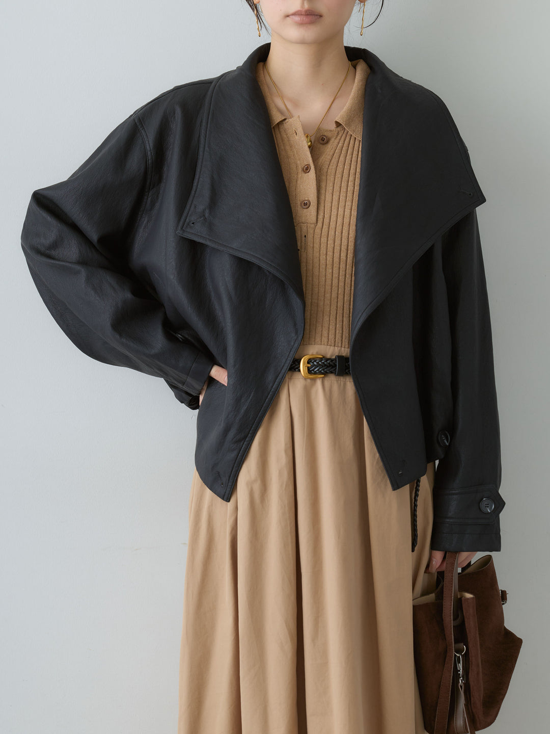 [予約]カラフルボーダーシャギーニットプルオーバー/beige