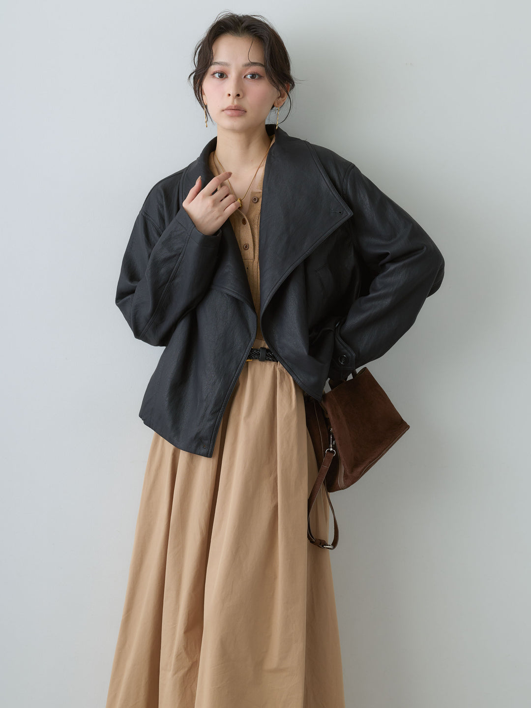[予約]カラフルボーダーシャギーニットプルオーバー/beige