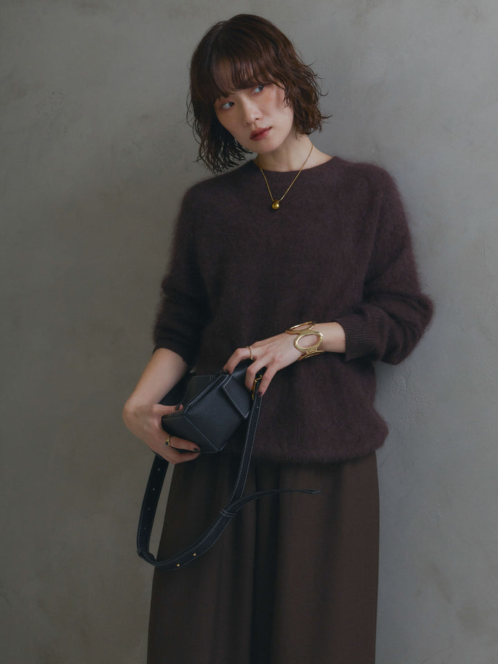 [予約]3タックワイドパンツ/brown