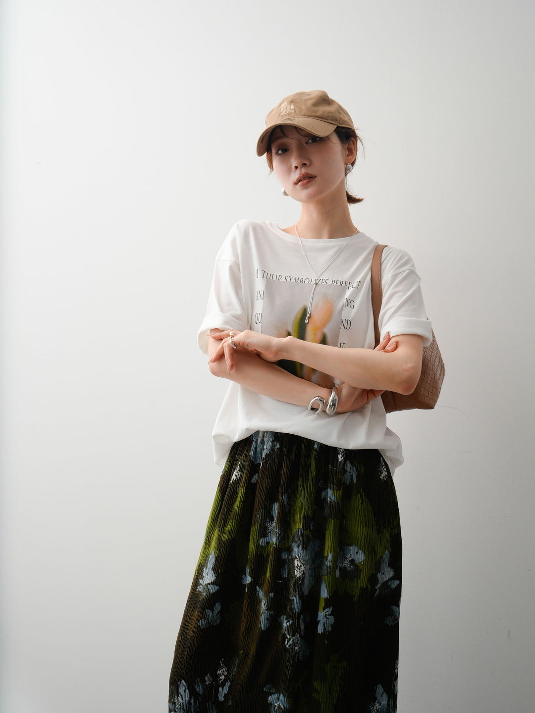 [SET]フラワーフォトTEE+フラワーフォトTEE(2set)