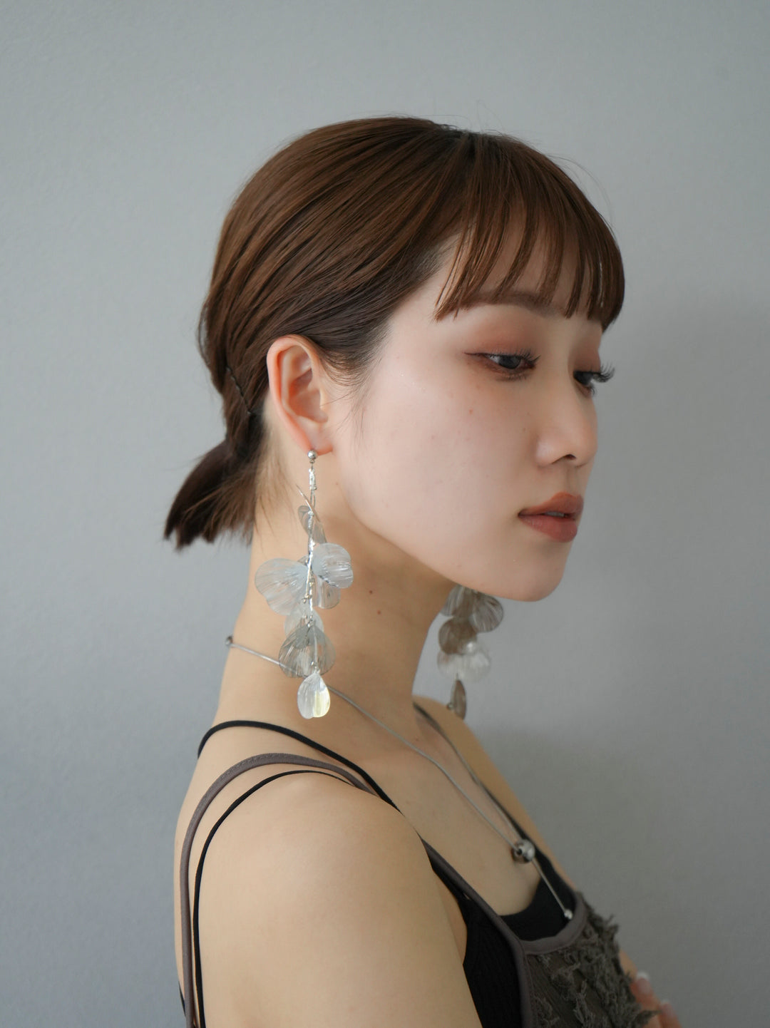 [Pre-order] FEATHER MOTIF BIG PIERCE/Silver