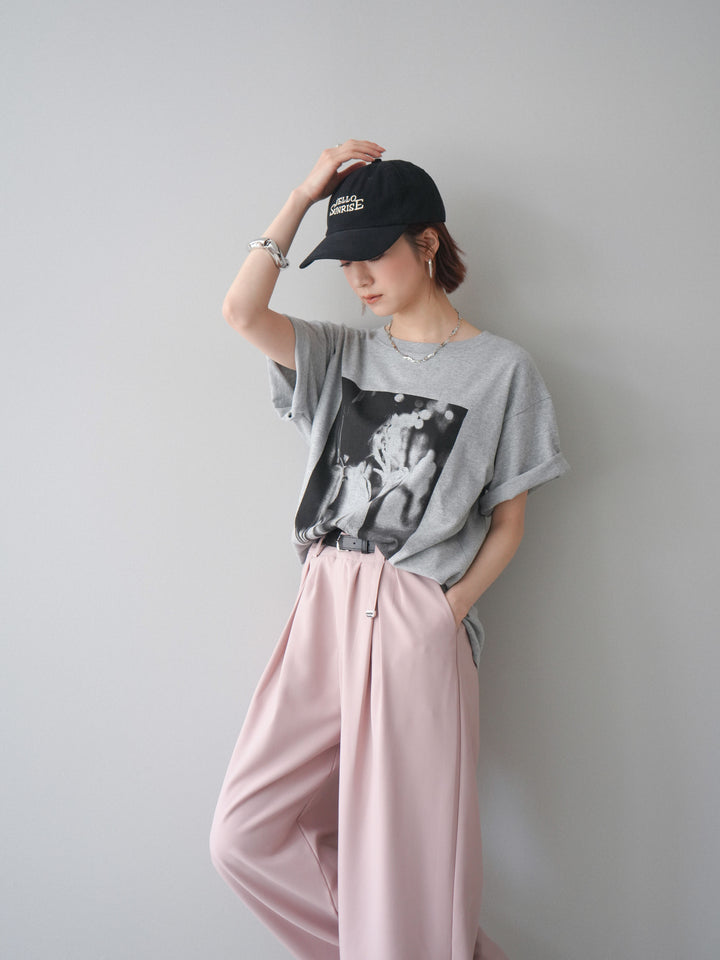 [予約]モノクロフォトTシャツ/mokugray2