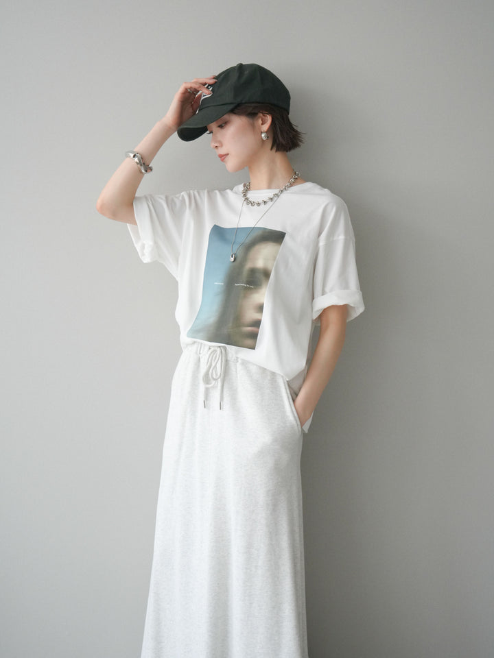 [SET]ブラーアートフォトTシャツ+選べるアクセセット(2set)