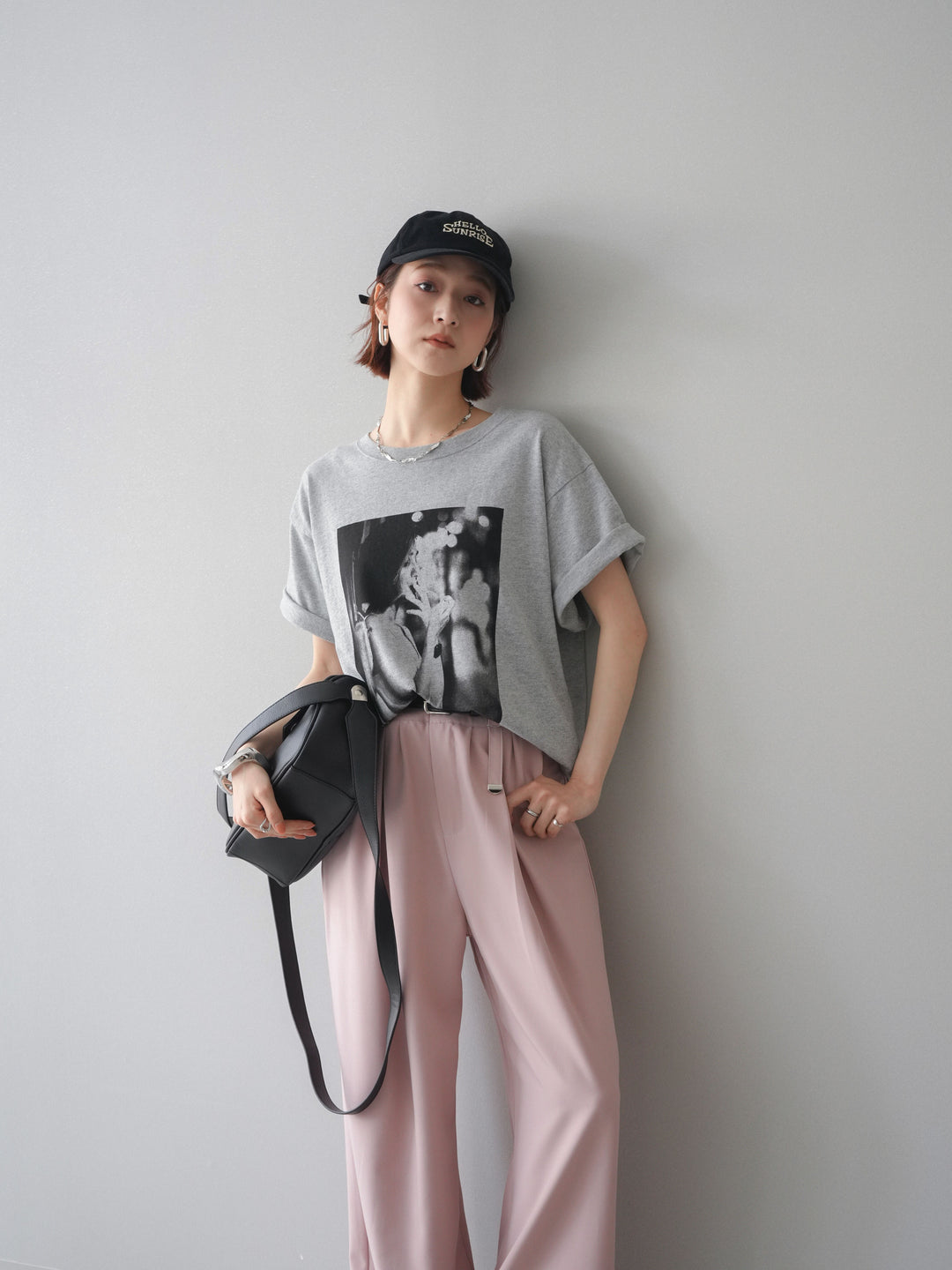 [予約]モノクロフォトTシャツ/mokugray2