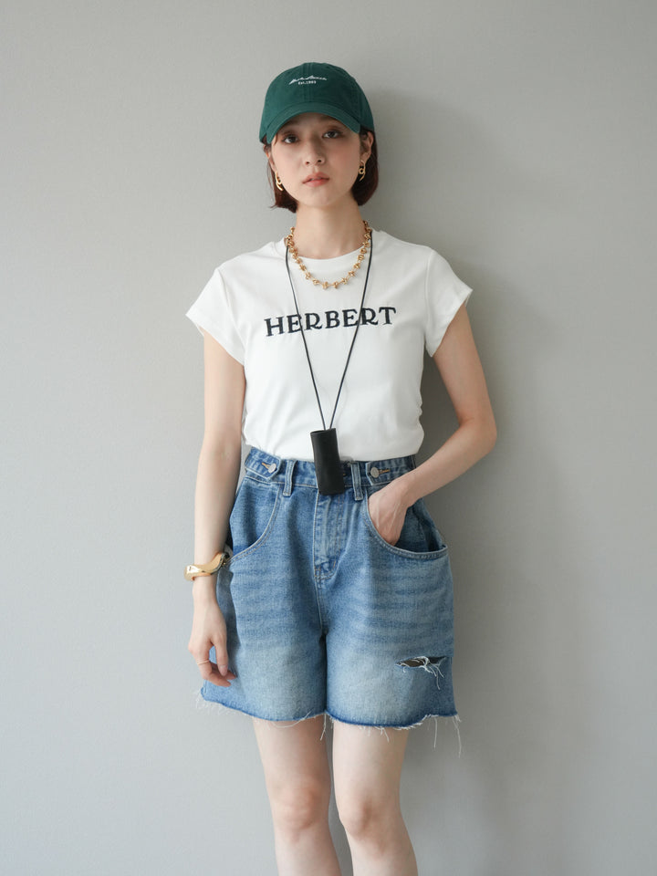 [予約]メッセージロゴ刺繍CAP/グリーン