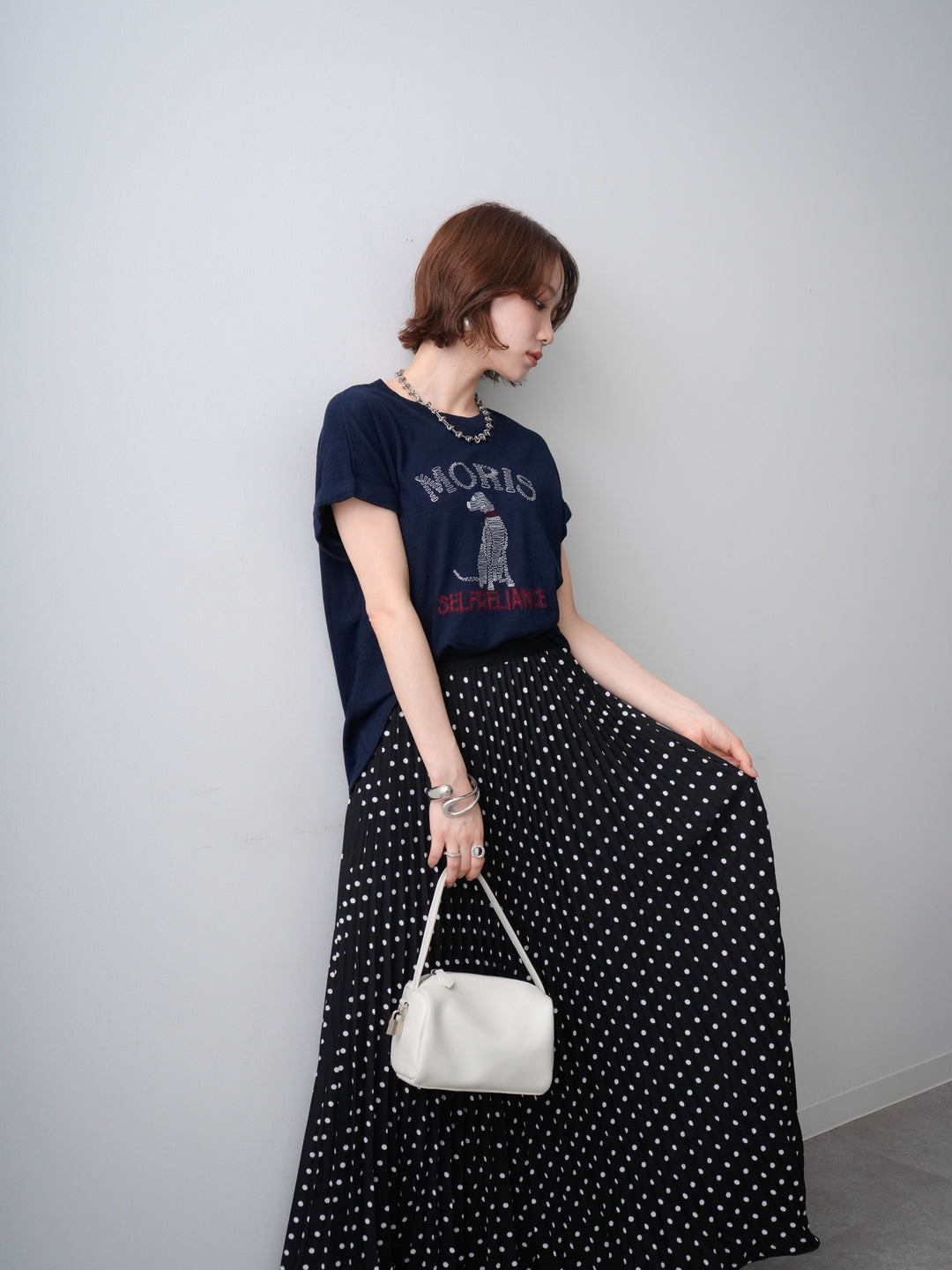 [SET]ドッグエンブロイダリーTEE+ドッグエンブロイダリーTEE(2set)