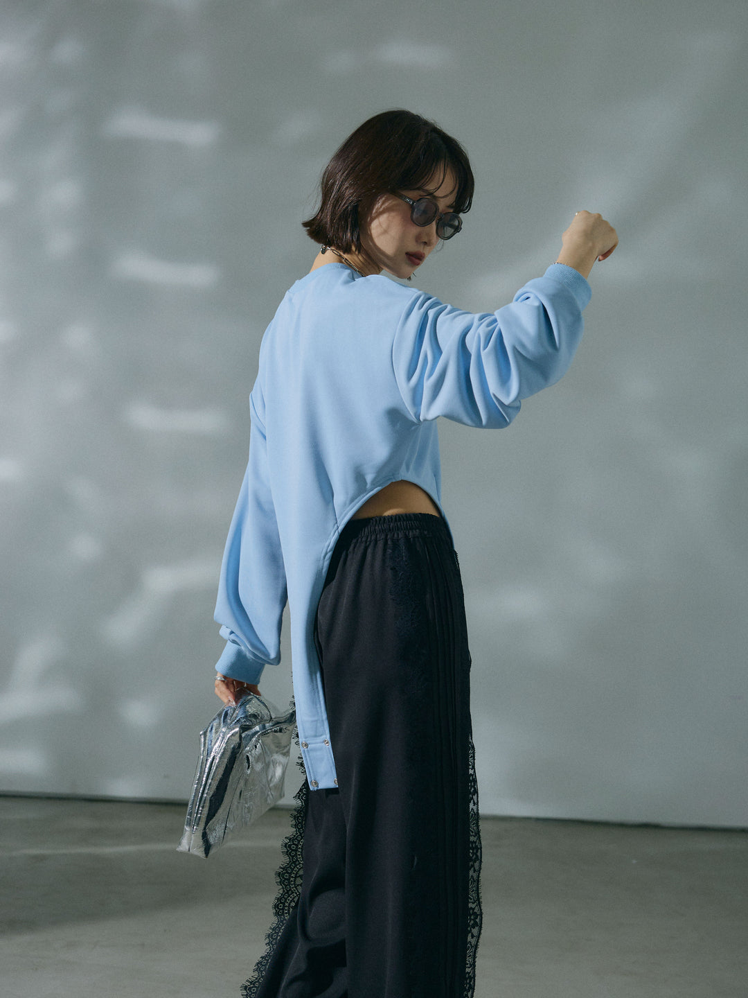 [予約]スウェットボディスーツ/lightblue