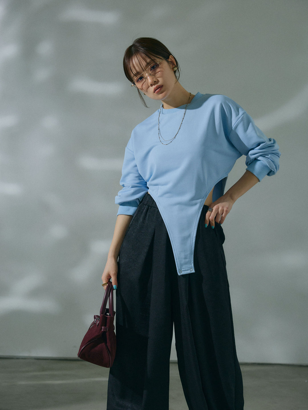 [予約]スウェットボディスーツ/lightblue