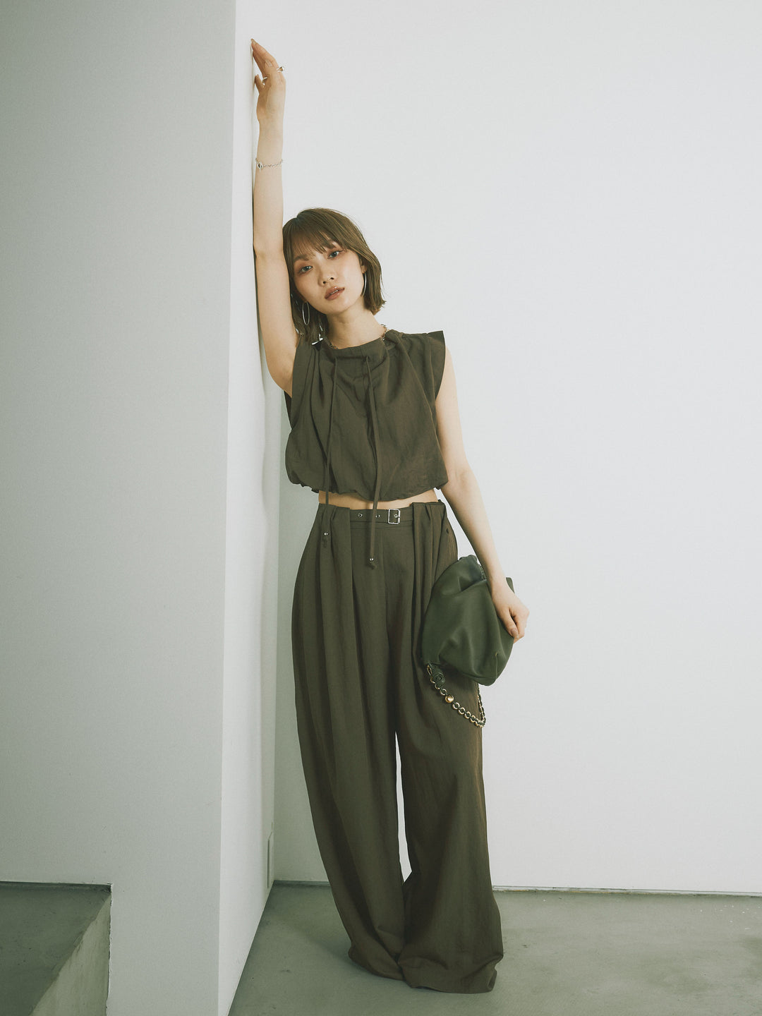 [SET]テンセルバルーントップス＆パンツSET UP(2set)
