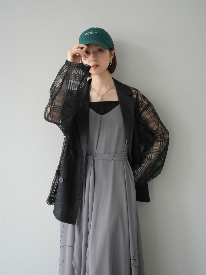 [予約]メッセージロゴ刺繍CAP/グリーン