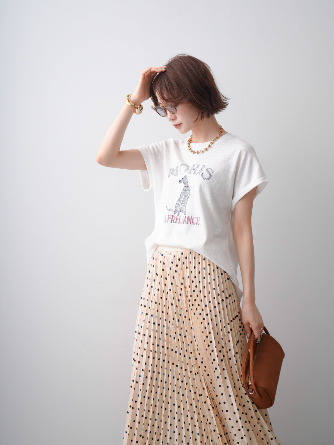 [SET]ドッグエンブロイダリーTEE+ドッグエンブロイダリーTEE(2set)