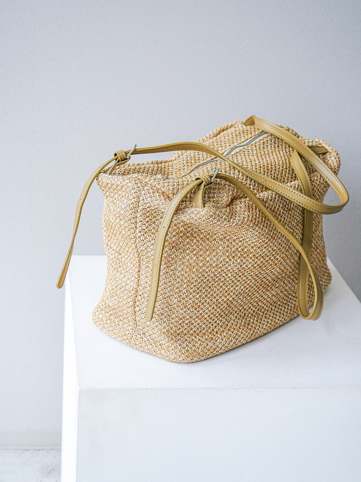 [予約]雑材ボストンBAG /カーキ