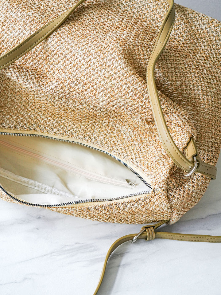 [予約]雑材ボストンBAG /カーキ