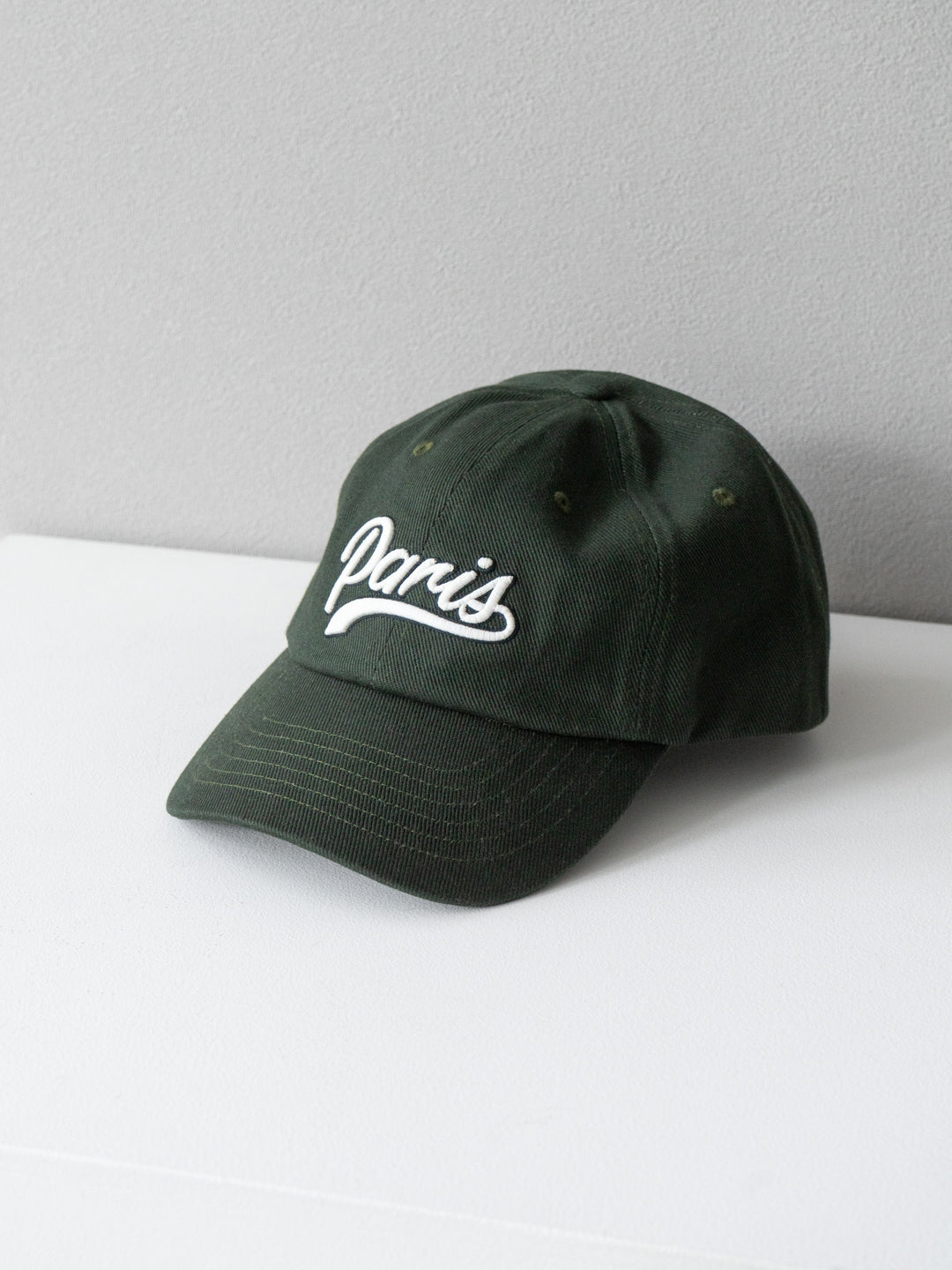 [予約]Parisロゴ刺繍CAP/グリーン