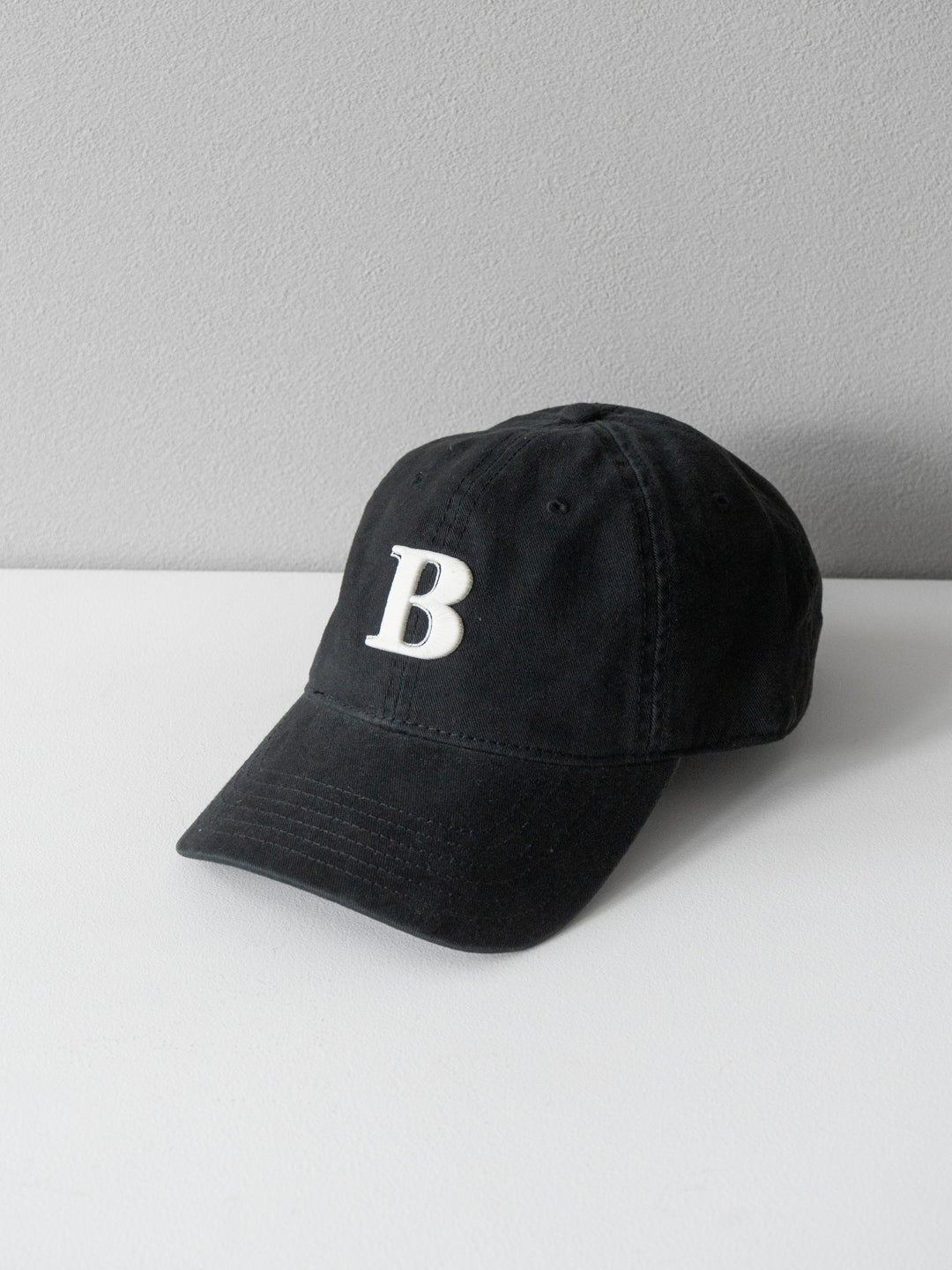 [予約]Bロゴ刺繍CAP/ブラック